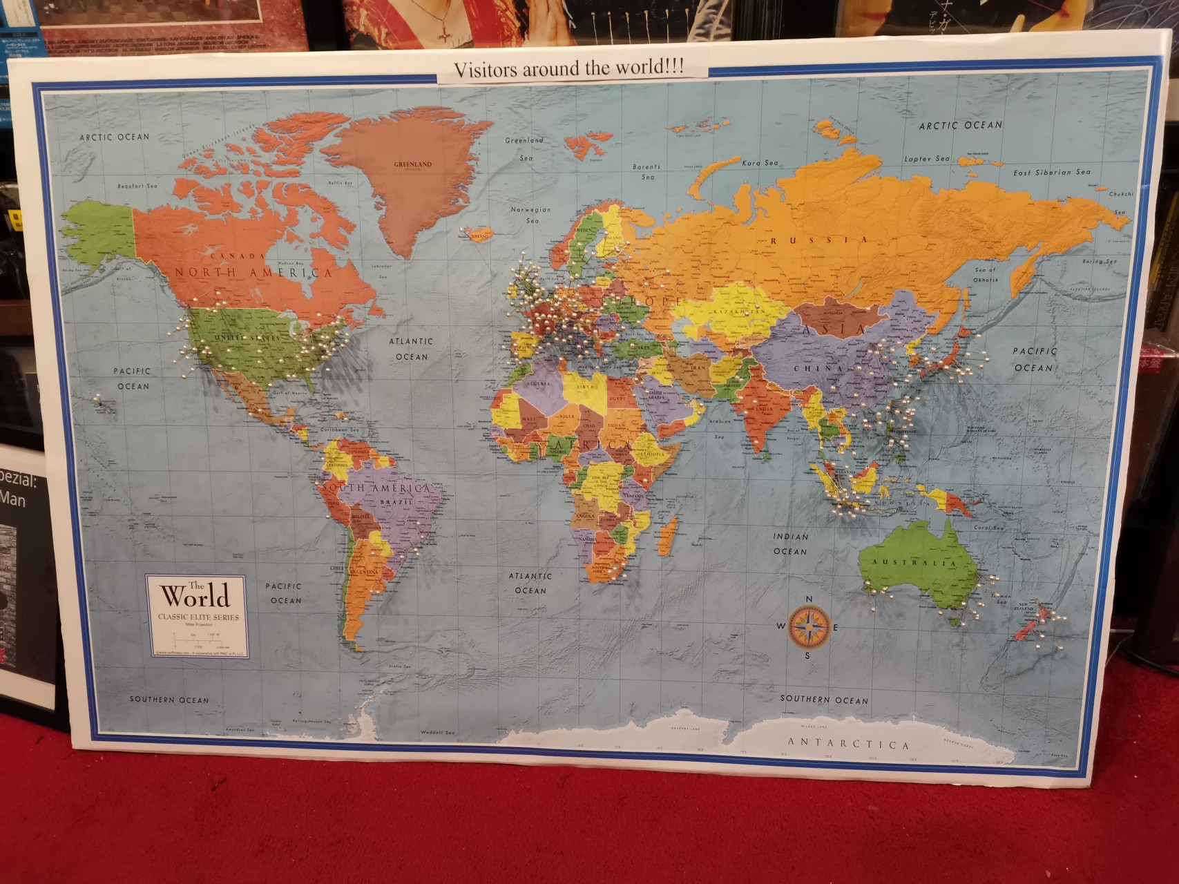 Over 100 countries visitors from around the world!