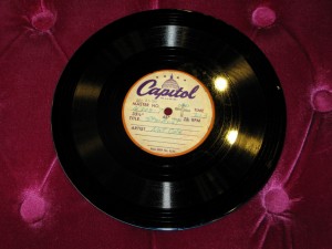 Rarest 1950s 8'' 45rpm Acetate EP & LP Master Disc purchased from the Nat King Cole Family.